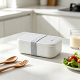 Leak-proof Microwavable Lunch box with cutlery & Divider