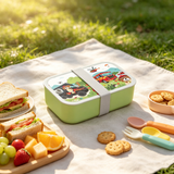 Single-layer Leak-proof Microwavable Lunch box with Divider
